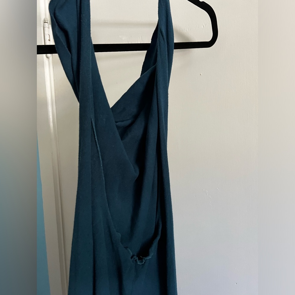A teal harmonic threads jumper/onesie size medium